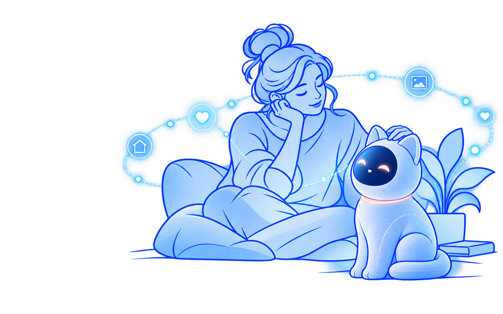 Lumi Cat 情感陪伴终端概念场景
